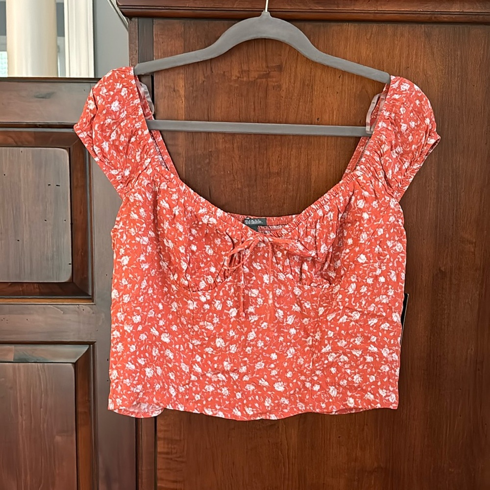 Wild Fable Floral Crop Blouse